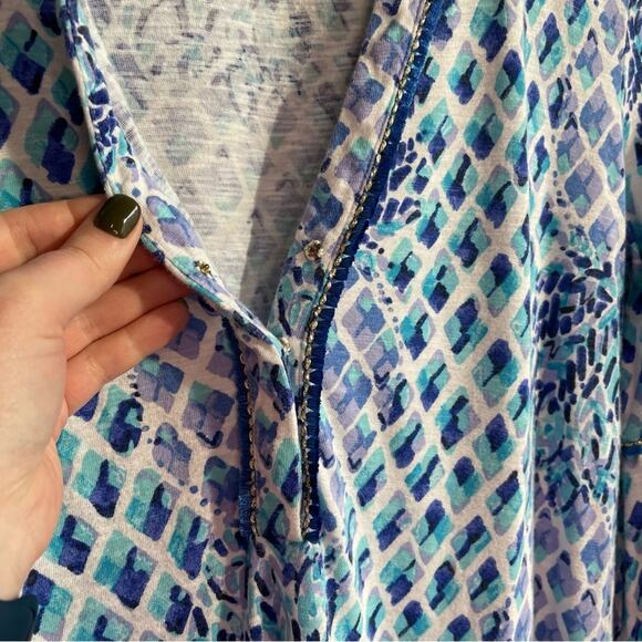 Lilly Pulitzer Dress Bright Pineapple Toe Joy Knit Tunic Dress XS - Picture 6 of 10